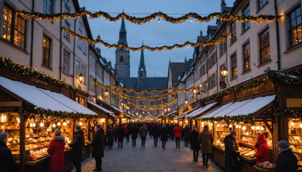 Saisir l'effervescence des marchés de Noël